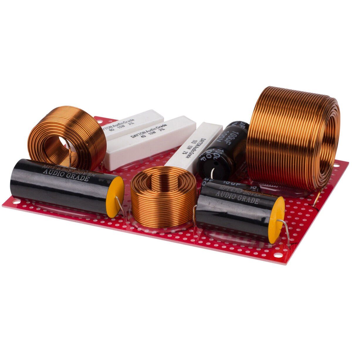 Red Perforated Large Hole Crossover Board Pair 3.5" x 5"